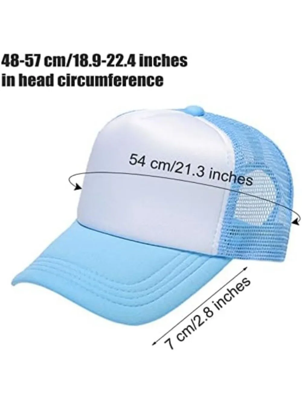 Colorful Kids Trucker Hats 10 Pack - Adjustable Mesh Baseball Caps for Boys